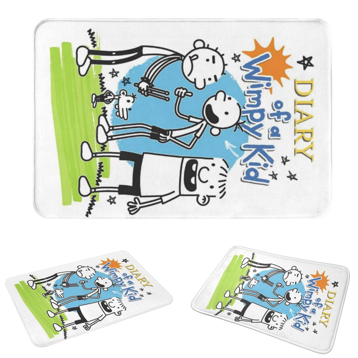 Kids Outdoor Floor Cushions - พรมเช็ดเท้ากันลื่นลายไดอารี่ออฟอะวิมปี้คิดส์ สำหรับปูพื้น ห้องครัว ทางเข้าบ้าน ระเบียง และพื้นที่ต่างๆ