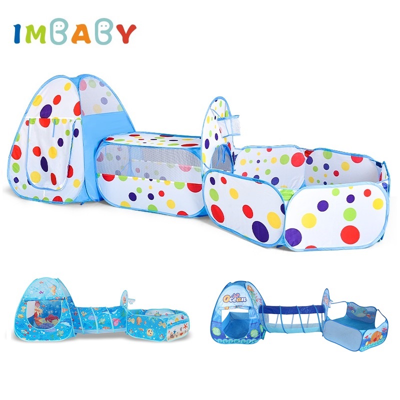Kids Outdoor Playhouse - IMBABY 3 ใน 1 Ball Pool