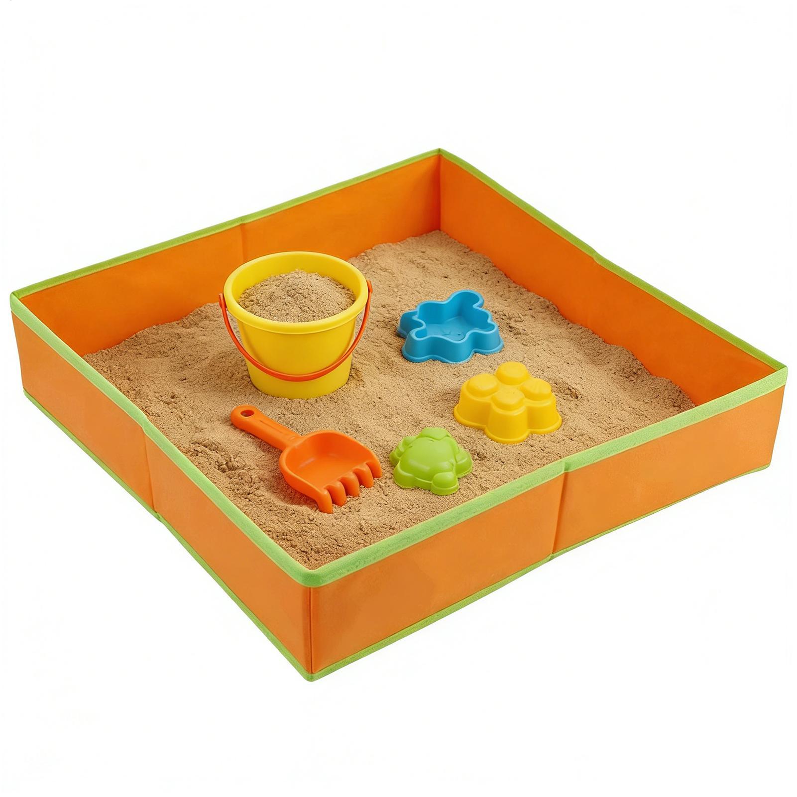 Kids Outdoor Activity Toys - โต๊ะทรายสำหรับเด็ก โต๊ะกิจกรรมกลางแจ้งแบบพับได้ ถาดเกมพับได้ ผ้าไม่ทอ โต๊ะกิจกรรมสำหรับเด็กสำหรับสวนหลังบ้าน