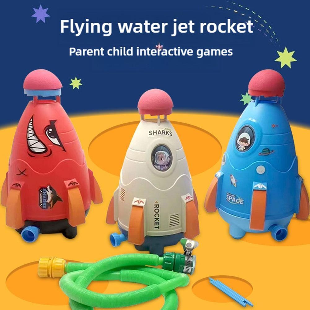 Kids Outdoor Water Play - Rocket Launcher ของเล่น Rocket Water Sprinklers