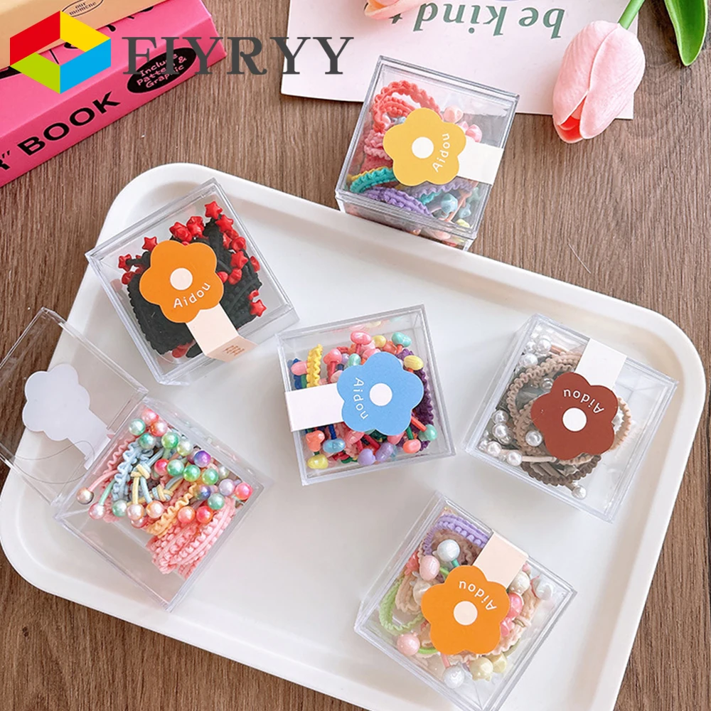 Kids Outdoor Decor - ที่มัดผมหลากสีลูกกวาดการ์ตูน12ชิ้นสำหรับแข็งแรงของเด็กผู้หญิงที่คาดผมยางรัดผมสำหรับเด็ก aksesoris rambut Bayi เด็ก