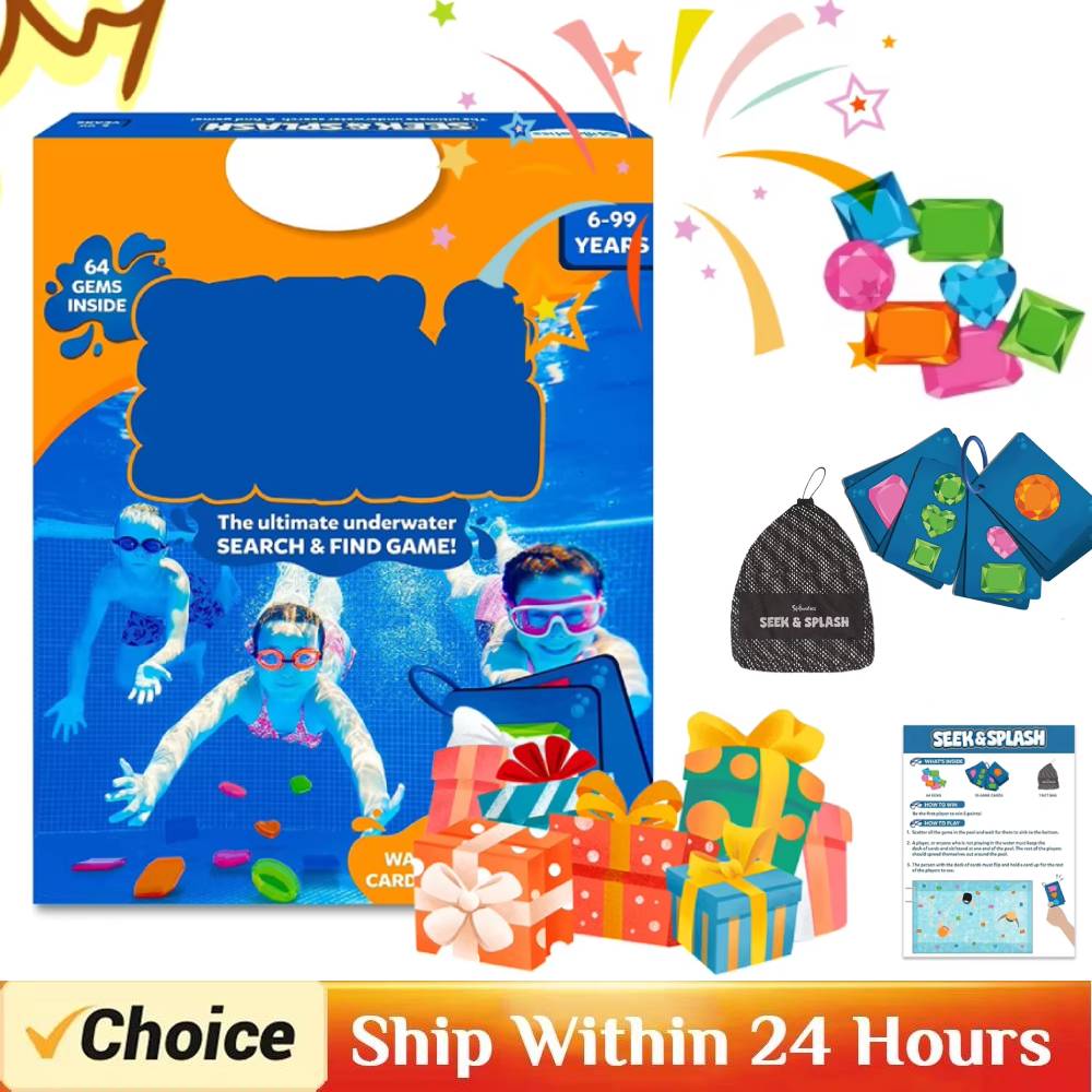 Kids Outdoor Learning Activities - 1 ชุดการศึกษาใต้น้ำสีสันสดใสอัญมณีสระว่ายน้ำดำน้ำอัญมณีสระว่ายน้ำสำหรับเด็กเกมการเรียนรู้กิจกรรมกลางแจ้งสำหรับสระว่ายน้ำฤดูร้อน