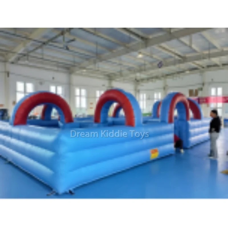 Kids Outdoor Obstacle Course Equipment - อุโมงค์สิ่งกีดขวางเป่าลมขนาดใหญ่ทำจากพีวีซี อุปกรณ์สนามเด็กเล่นกลางแจ้งสำหรับเด็กและผู้ใหญ่ พร้อมบริการให้เช่า