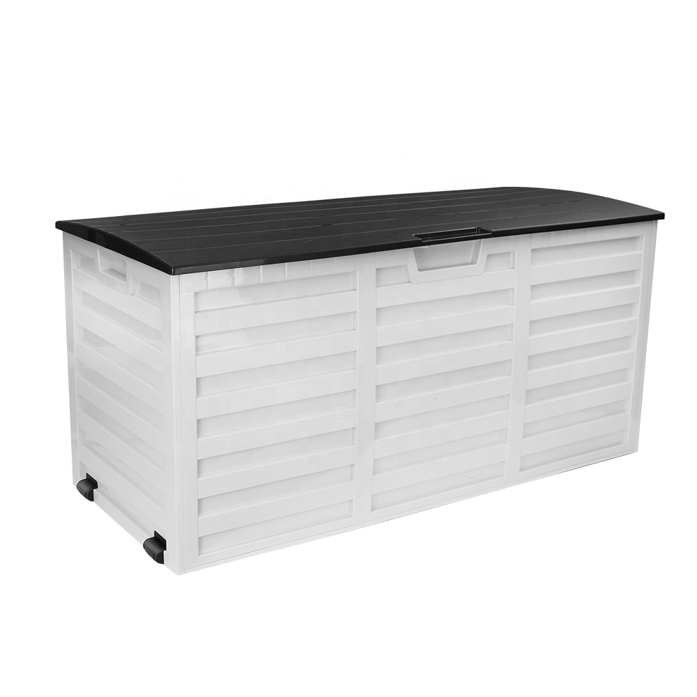 Kids Outdoor Storage - กล่องเก็บของในสวนแบบมีกุญแจล็อค กล่องเก็บของพลาสติกสำหรับสวน กล่องเก็บของเล่นเด็ก กล่องเก็บอุปกรณ์ในสวน กล่องเก็บของสำหรับลานบ้าน
