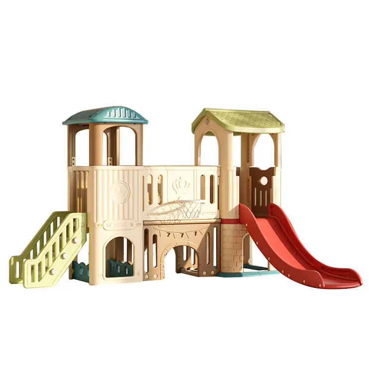 บ้านเด็กเล่นกลางแจ้งพร้อมสไลเด - Kids Outdoor Playhouse บทวิจารณ์และราคา