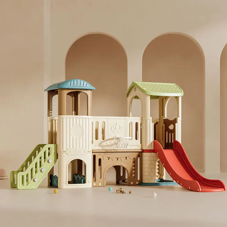 บ้านเด็กเล่นกลางแจ้งพร้อมสไลเด - Kids Outdoor Playhouse บทวิจารณ์และราคา
