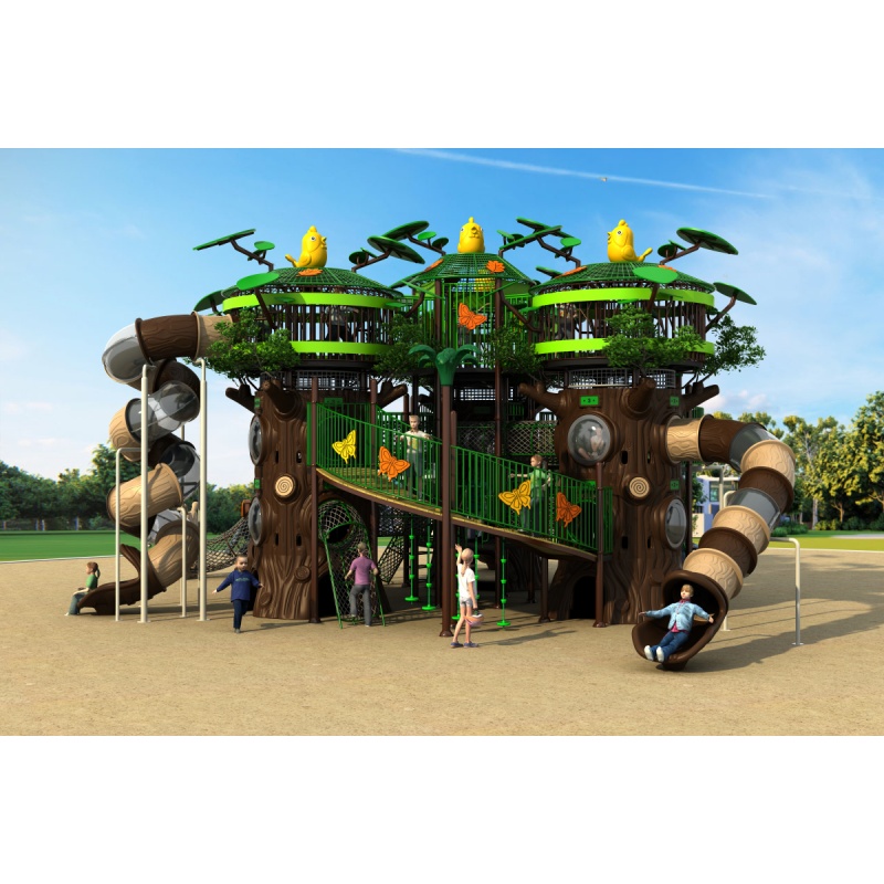 อุปกรณ์สนามเด็กเล่นกลางแจ้งสำห - Kids Outdoor Adventure Park บทวิจารณ์และราคา