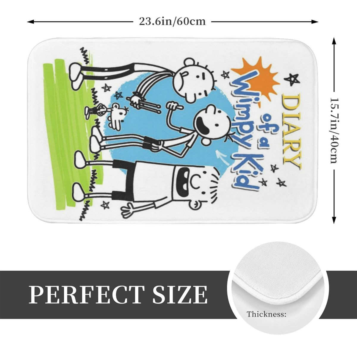 พรมเช็ดเท้ากันลื่นลายไดอารี่ออ - Kids Outdoor Floor Cushions บทวิจารณ์และราคา