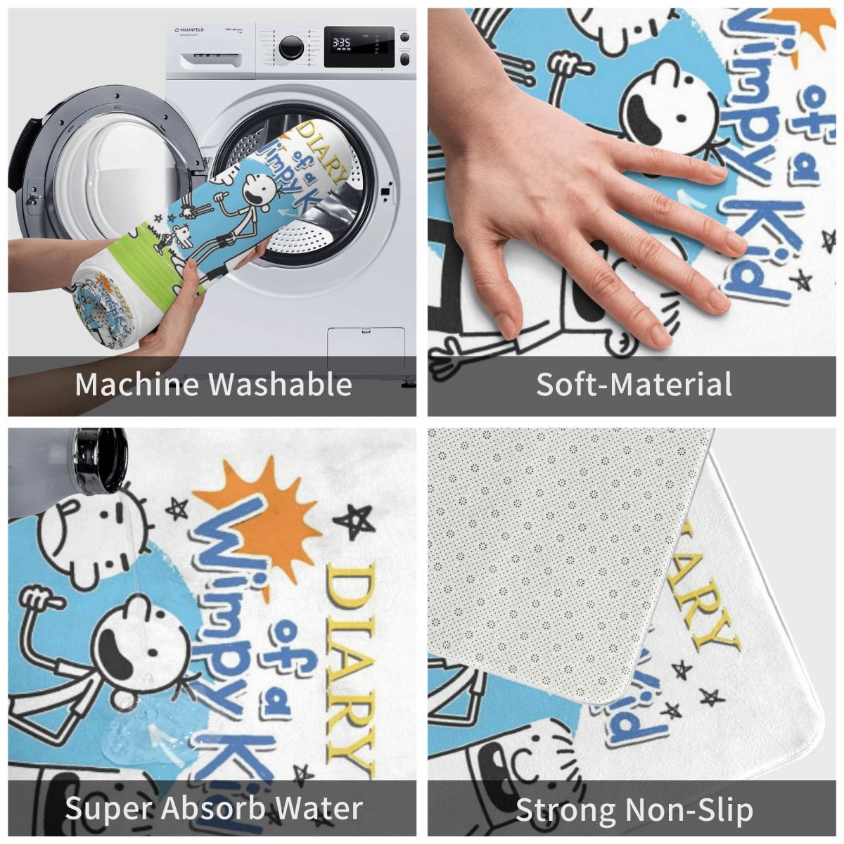 พรมเช็ดเท้ากันลื่นลายไดอารี่ออ - Kids Outdoor Floor Cushions บทวิจารณ์และราคา