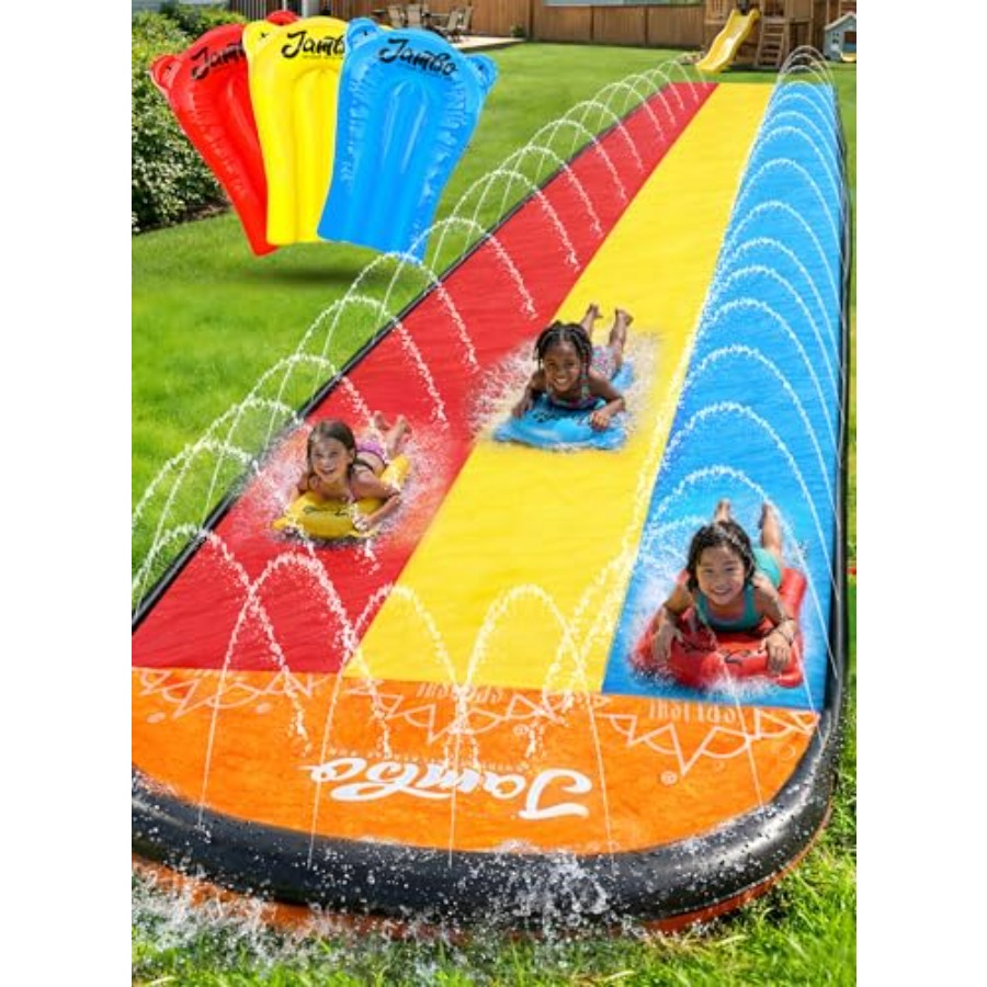 สระน้ำกลางแจ้งสำหรับเด็ก: สไลเ - Kids Outdoor Water Slide บทวิจารณ์และราคา