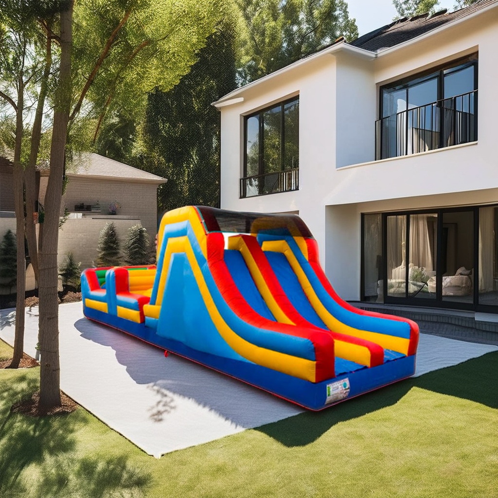 เครื่องเล่นเป่าลมขนาดใหญ่แบบเช - Kids Outdoor Obstacle Course Equipment บทวิจารณ์และราคา