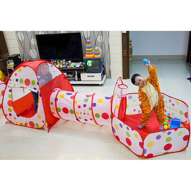 IMBABY 3 ใน 1 Ball Pool พับเต็ - Kids Outdoor Playhouse บทวิจารณ์และราคา