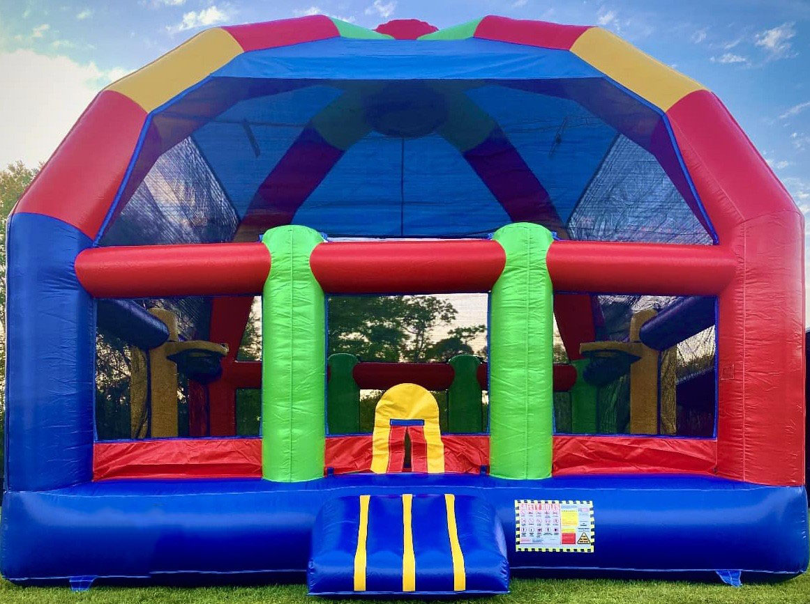 บ้านลมขนาดใหญ่ บ้านเด้งดึ๋งเป่ - Kids Outdoor Bounce House บทวิจารณ์และราคา