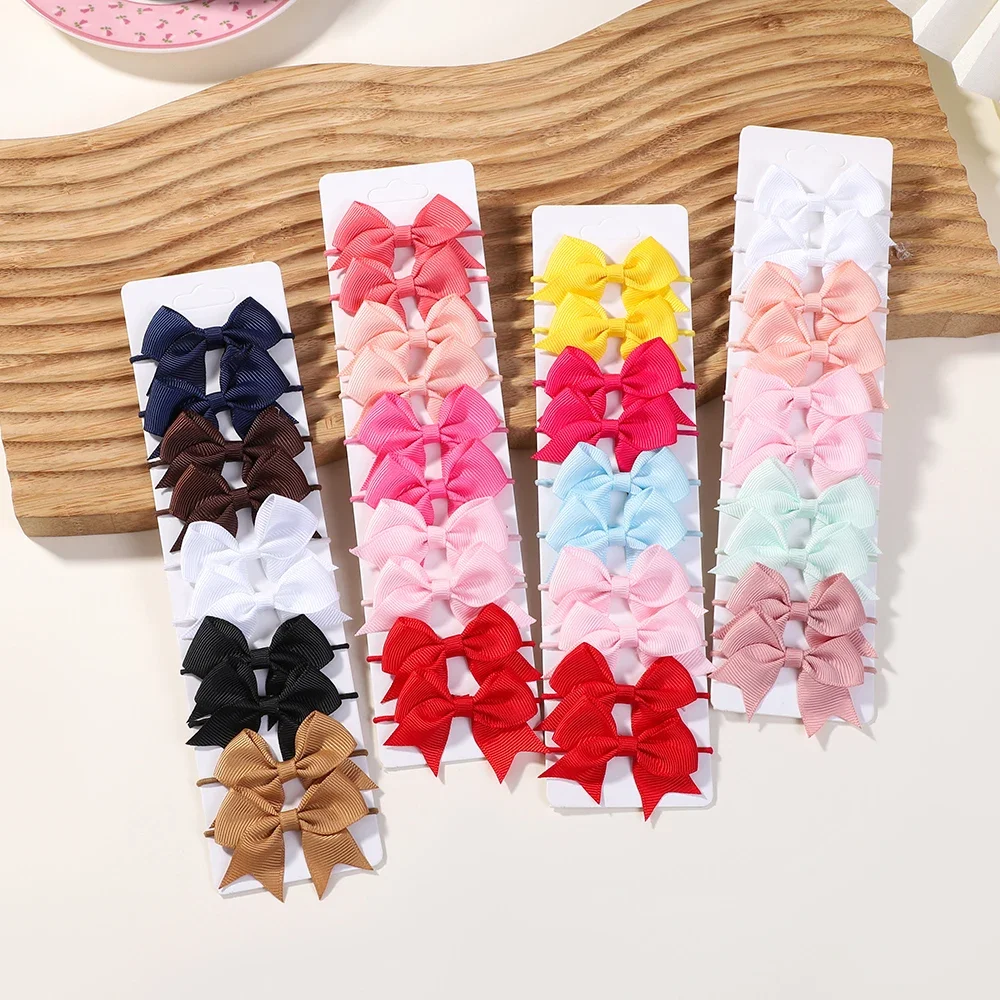 10 ชิ้น Bows ผมยางรัดผมริบบิ้น - Kids Outdoor Decor บทวิจารณ์และราคา
