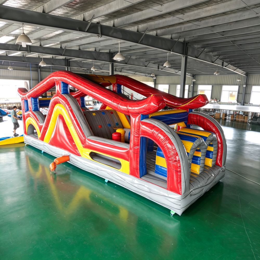หลักสูตรอุปสรรคทําให้พองเกมเป่ - Kids Outdoor Obstacle Course Equipment บทวิจารณ์และราคา