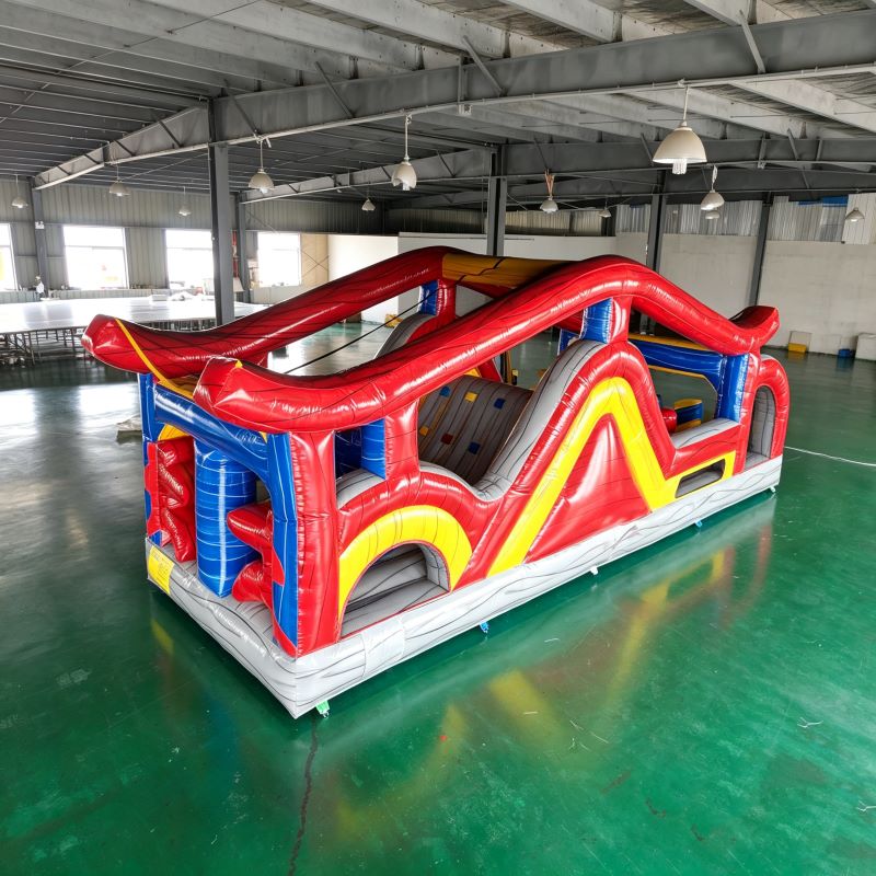 หลักสูตรอุปสรรคทําให้พองเกมเป่ - Kids Outdoor Obstacle Course Equipment บทวิจารณ์และราคา