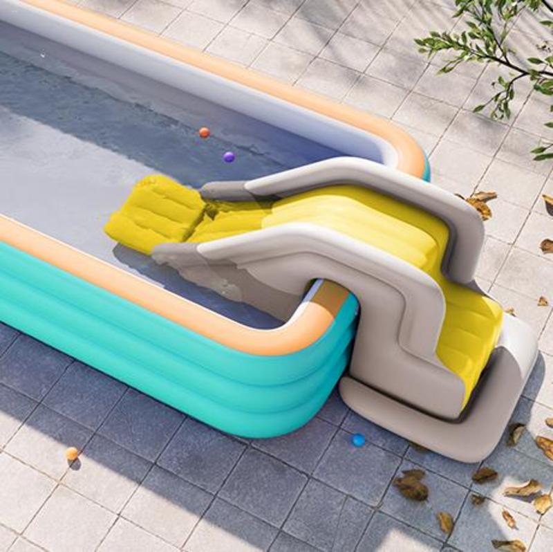 สไลเดอร์เป่าลมว่ายน้ำสำหรับเด็ - Kids Outdoor Water Slide บทวิจารณ์และราคา