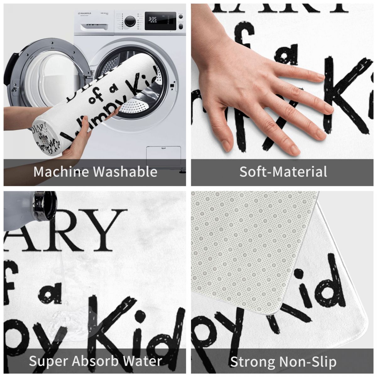 พรมเช็ดเท้ากันลื่นลายไดอารี่ออ - Kids Outdoor Floor Cushions บทวิจารณ์และราคา