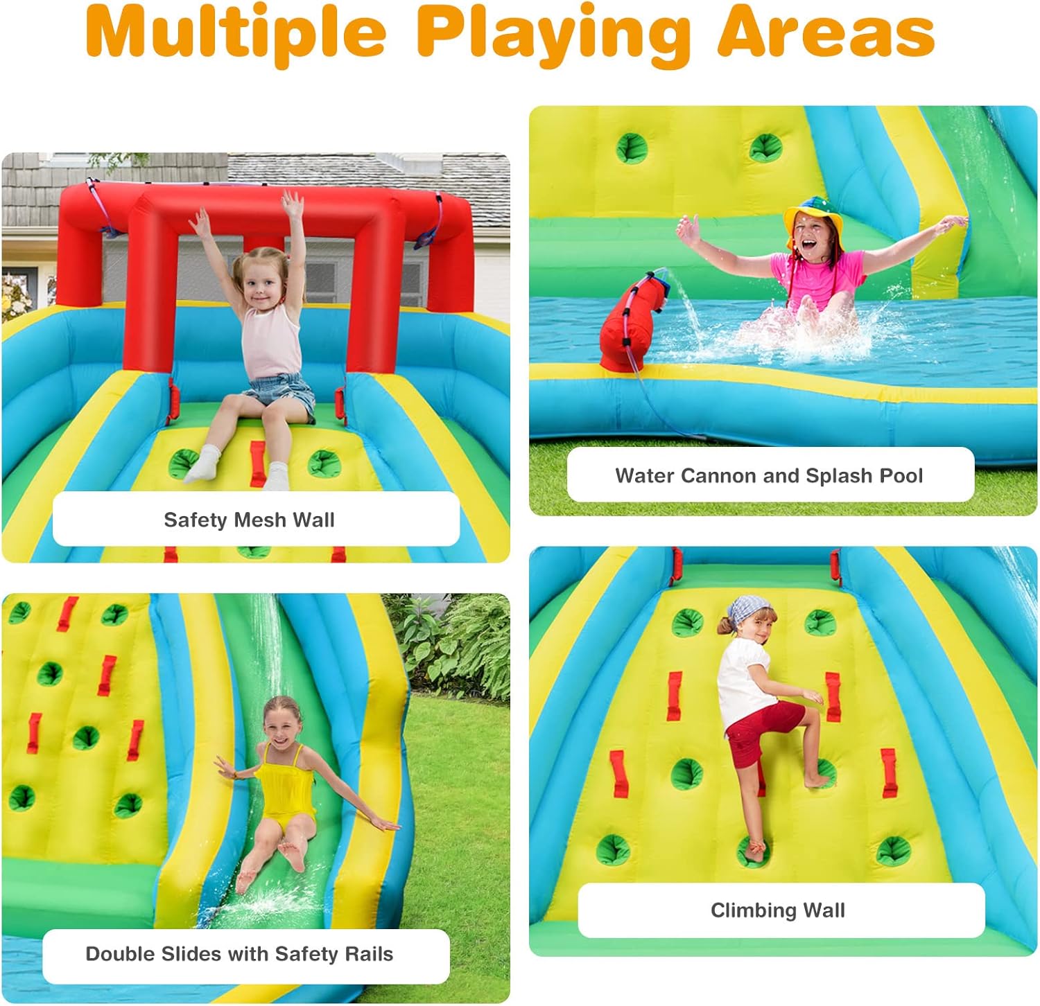 สไลเดอร์น้ำเป่าลมขนาดใหญ่สำหรั - Kids Outdoor Water Slide บทวิจารณ์และราคา