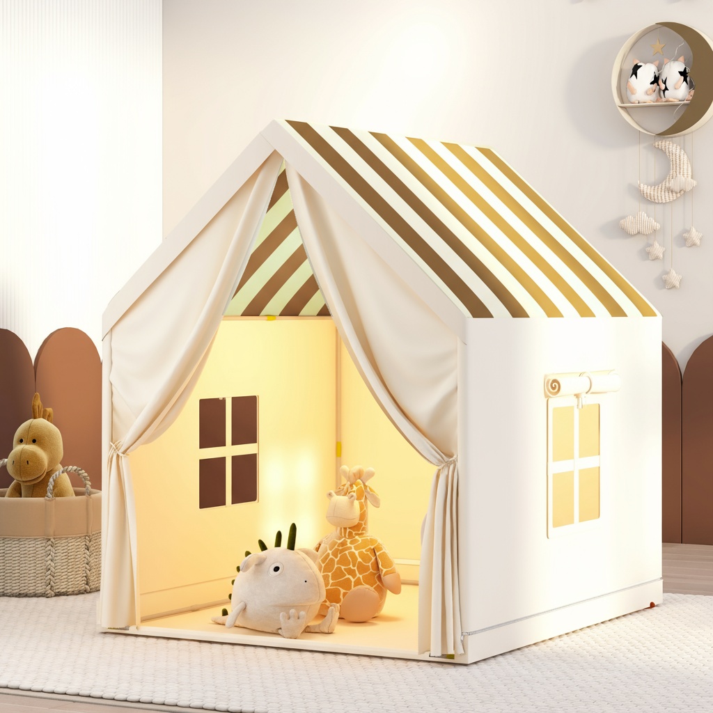 【กิจกรรมกลางแจ้ง】เต็นท์เล่นสำห - Kids Outdoor Playhouse บทวิจารณ์และราคา