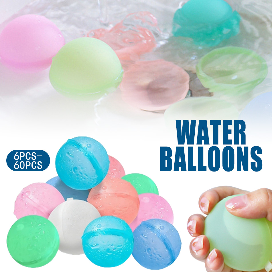 ลูกโป่งน้ำแบบใช้ซ้ำได้ 6-60 ลู - Kids Outdoor Water Play บทวิจารณ์และราคา