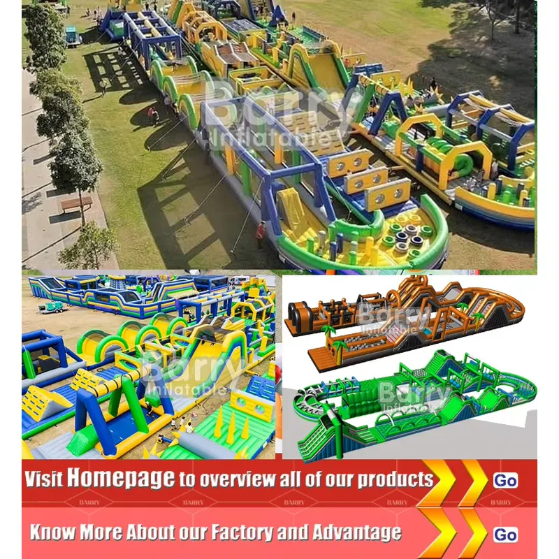 อุปกรณ์สนามเด็กเล่นเป่าลมกลางแ - Kids Outdoor Obstacle Course Equipment บทวิจารณ์และราคา