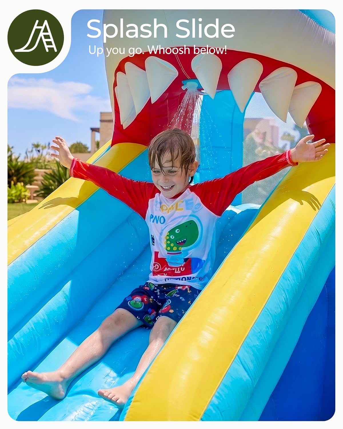 สไลเดอร์น้ำเป่าลมสำหรับเด็ก อา - Kids Outdoor Bounce House บทวิจารณ์และราคา
