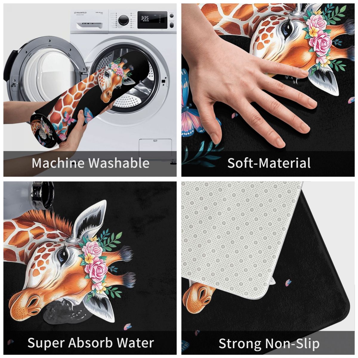 พรมเช็ดเท้าลายยีราฟน่ารักพร้อม - Kids Outdoor Floor Cushions บทวิจารณ์และราคา