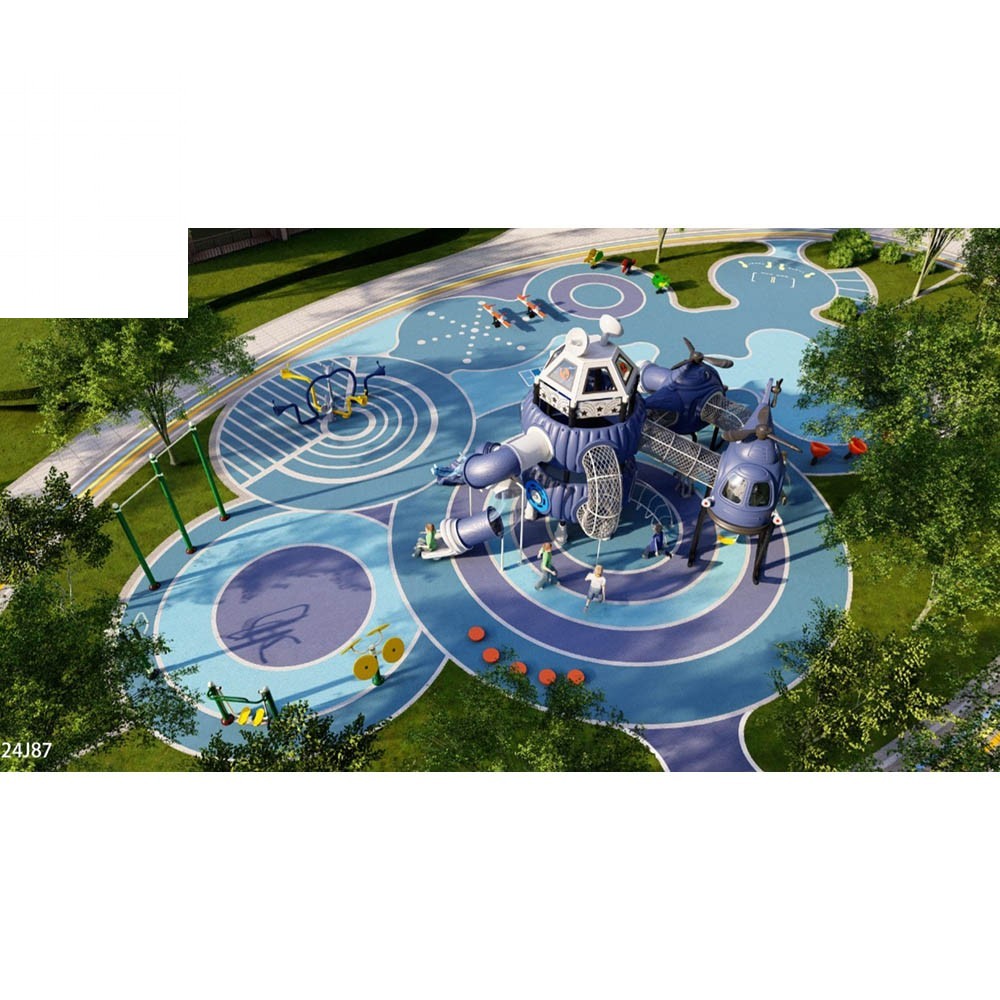 เครื่องเล่นสนามเด็กเล่นกลางแจ้ - Kids Outdoor Adventure Park บทวิจารณ์และราคา