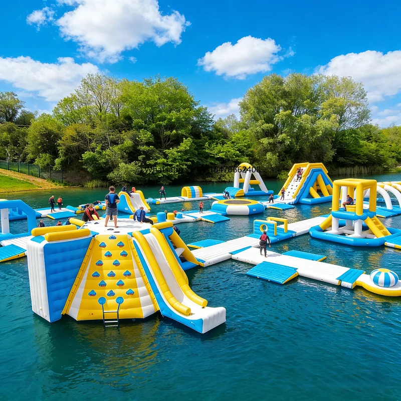 สวนน้ำคุณภาพสูง PVC แบบเป่าลม  - Kids Outdoor Obstacle Course บทวิจารณ์และราคา