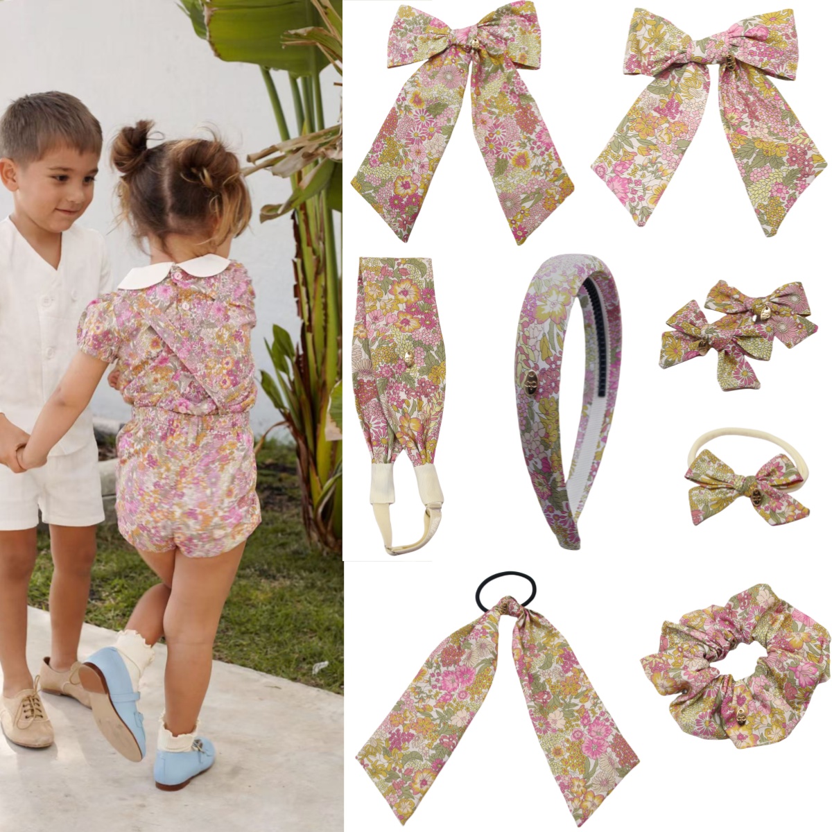 ผ้าฝ้ายพิมพ์ดอกไม้น่ารัก Hairp - Kids Outdoor Decor บทวิจารณ์และราคา