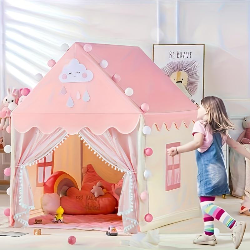 เต็นท์ปราสาทสีชมพูขนาดใหญ่สำหร - Kids Outdoor Hideout บทวิจารณ์และราคา