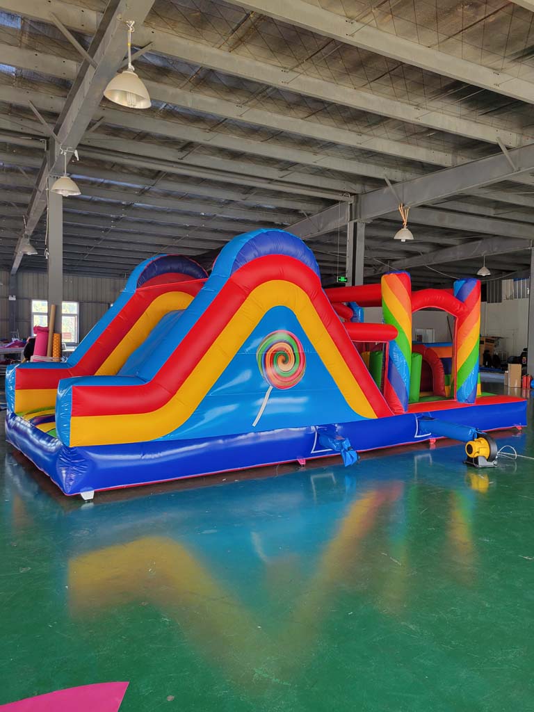 บ้านลมเป่าลมขนาดใหญ่พร้อมเครื่ - Kids Outdoor Bounce House บทวิจารณ์และราคา