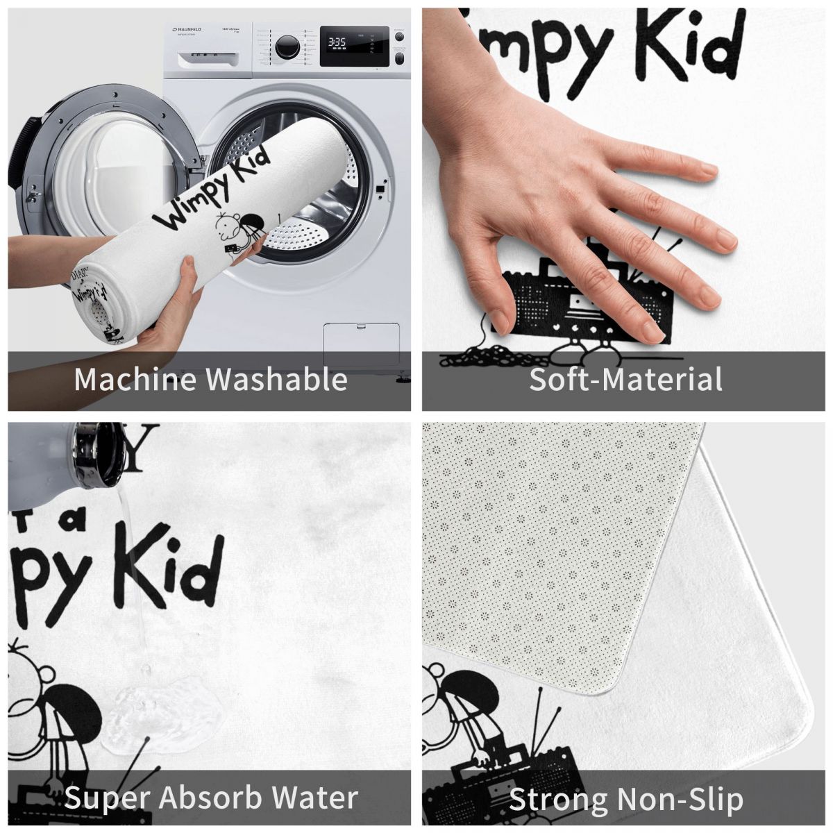 พรมเช็ดเท้ากันลื่นลายไดอารี่ออ - Kids Outdoor Floor Cushions บทวิจารณ์และราคา