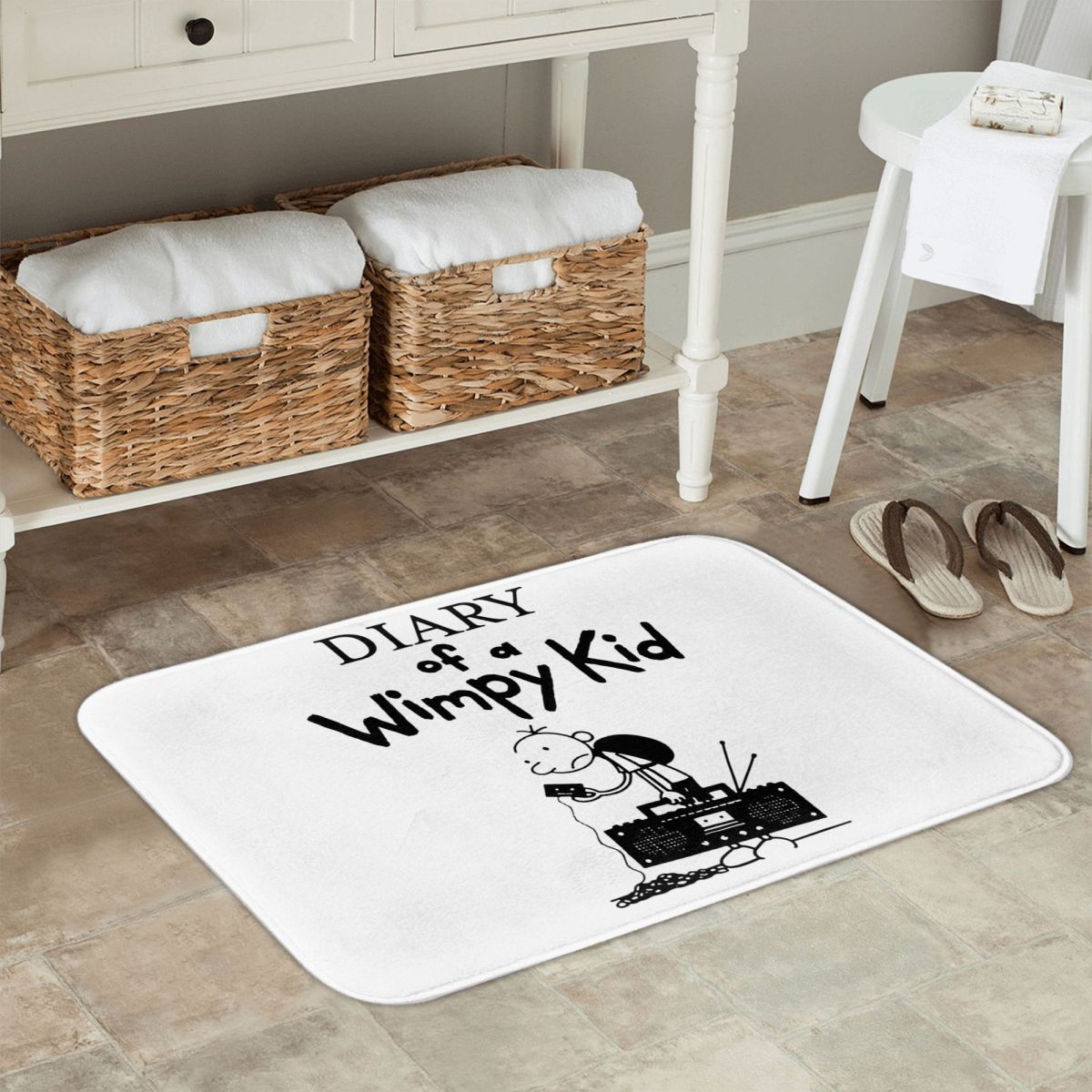 พรมเช็ดเท้ากันลื่นลายไดอารี่ออ - Kids Outdoor Floor Cushions บทวิจารณ์และราคา