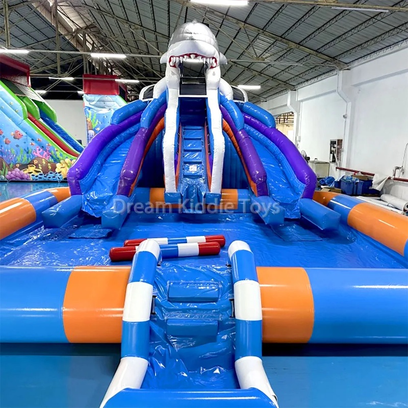 ปราสาทลมเป่าลม PVC พร้อมแทรมโพ - Kids Outdoor Adventure Park บทวิจารณ์และราคา