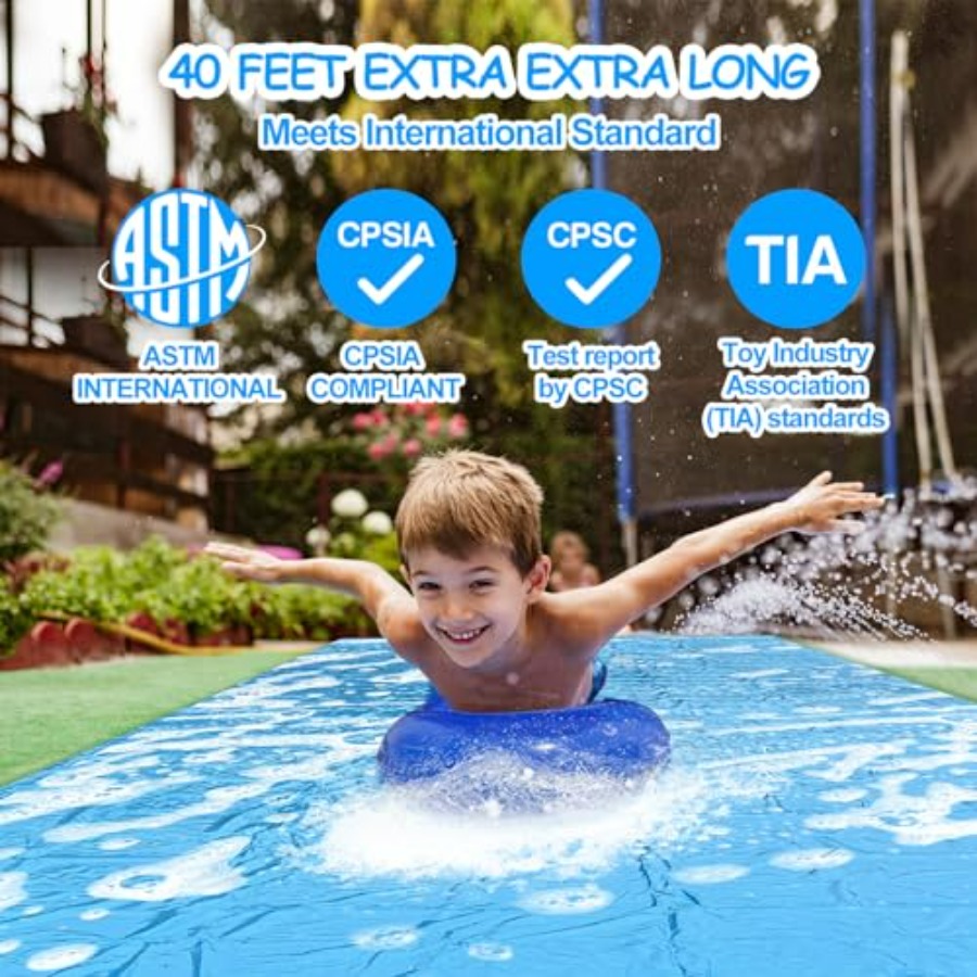 สไลเดอร์น้ำกลางแจ้งสำหรับเด็กแ - Kids Outdoor Water Slide บทวิจารณ์และราคา