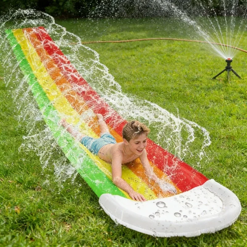 ของเล่นน้ำเป่าลมกลางแจ้งสำหรับ - Kids Outdoor Water Slide บทวิจารณ์และราคา