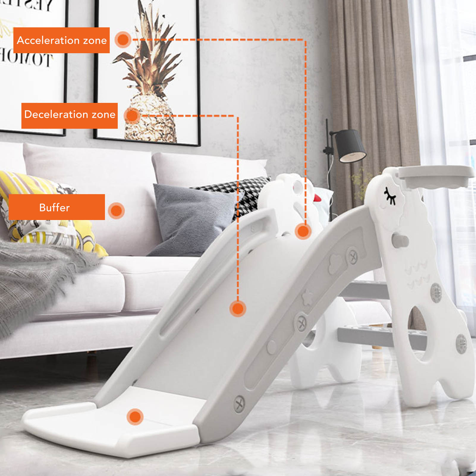 สไลเดอร์เด็กแบบตั้งพื้น พับได้ - Kids Outdoor Obstacle Course บทวิจารณ์และราคา