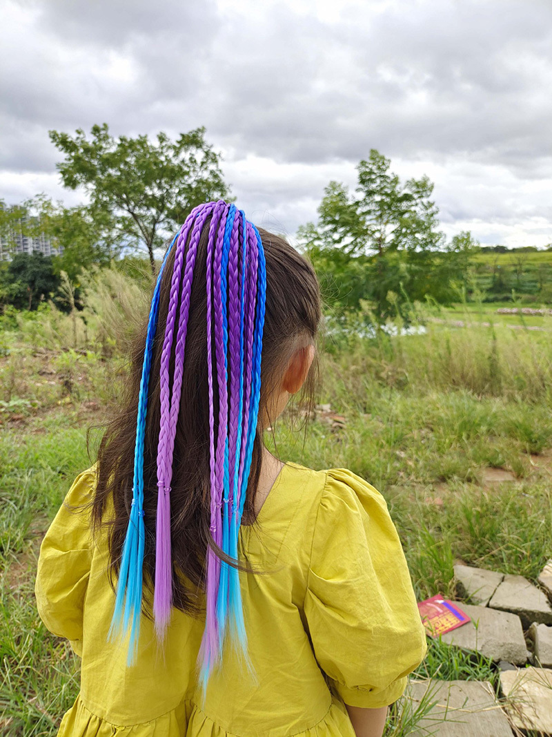 1 PCS ใหม่หญิงสีสัน Wigs ผมหาง - Kids Outdoor Decor บทวิจารณ์และราคา