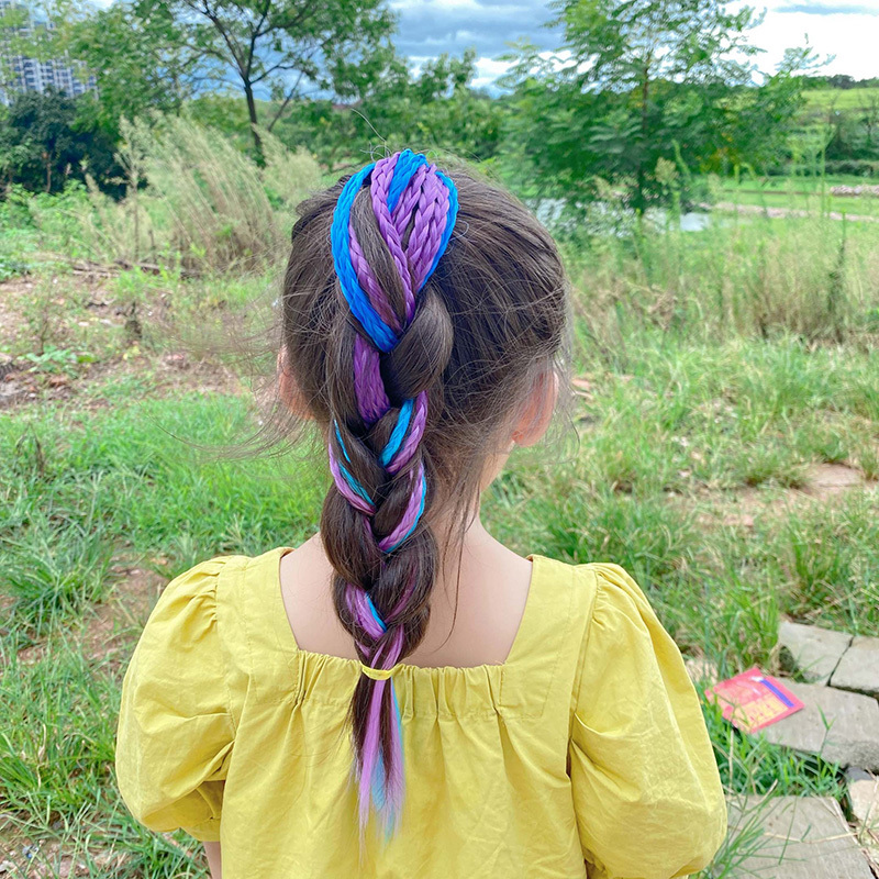 1 PCS ใหม่หญิงสีสัน Wigs ผมหาง - Kids Outdoor Decor บทวิจารณ์และราคา