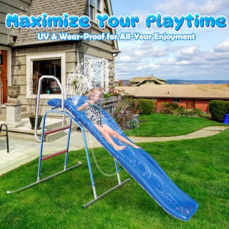 สไลเดอร์น้ำสำหรับเด็กในสวนหลัง - Kids Outdoor Water Slide บทวิจารณ์และราคา