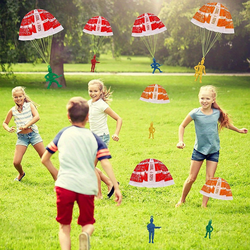 10/100pcs ร่มชูชีพของเล่นเด็ก, - Kids Outdoor Games Ideas บทวิจารณ์และราคา