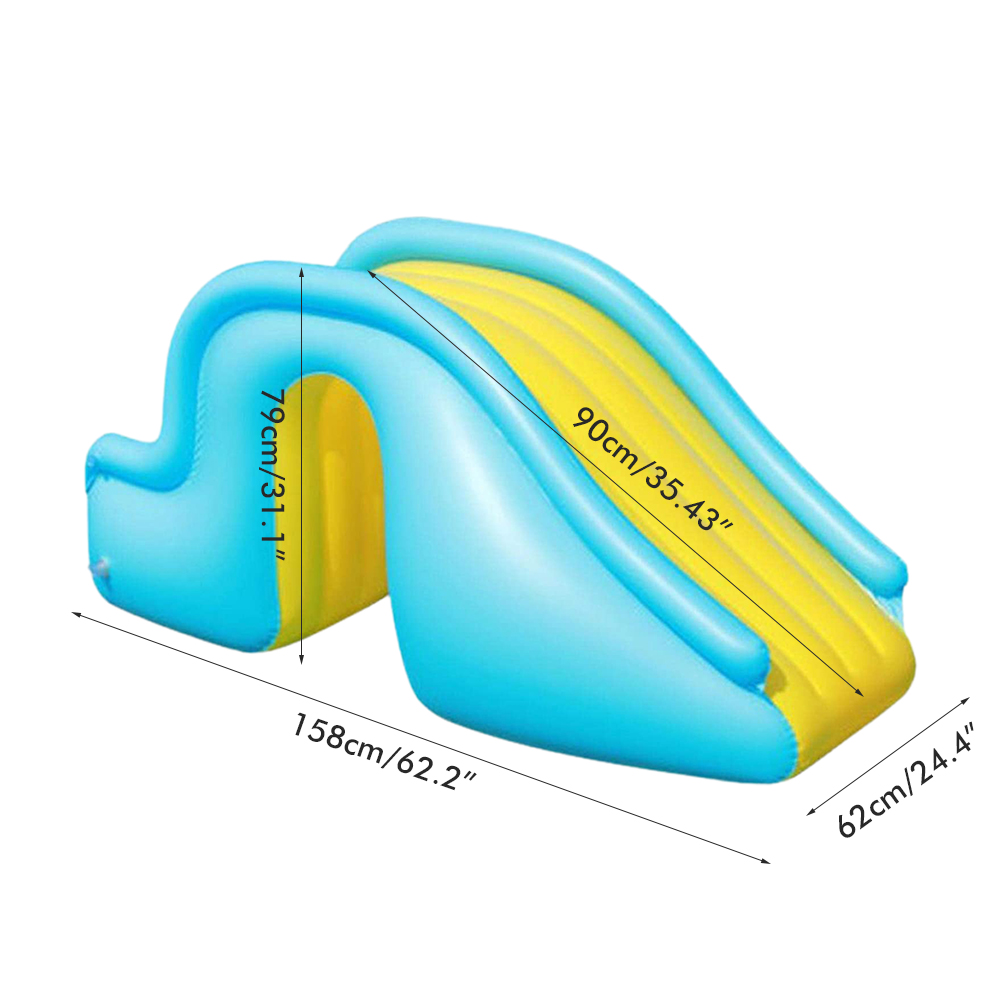 สไลด์ทําให้พอง สไลด์น้ําทําให้ - Kids Outdoor Water Slide บทวิจารณ์และราคา