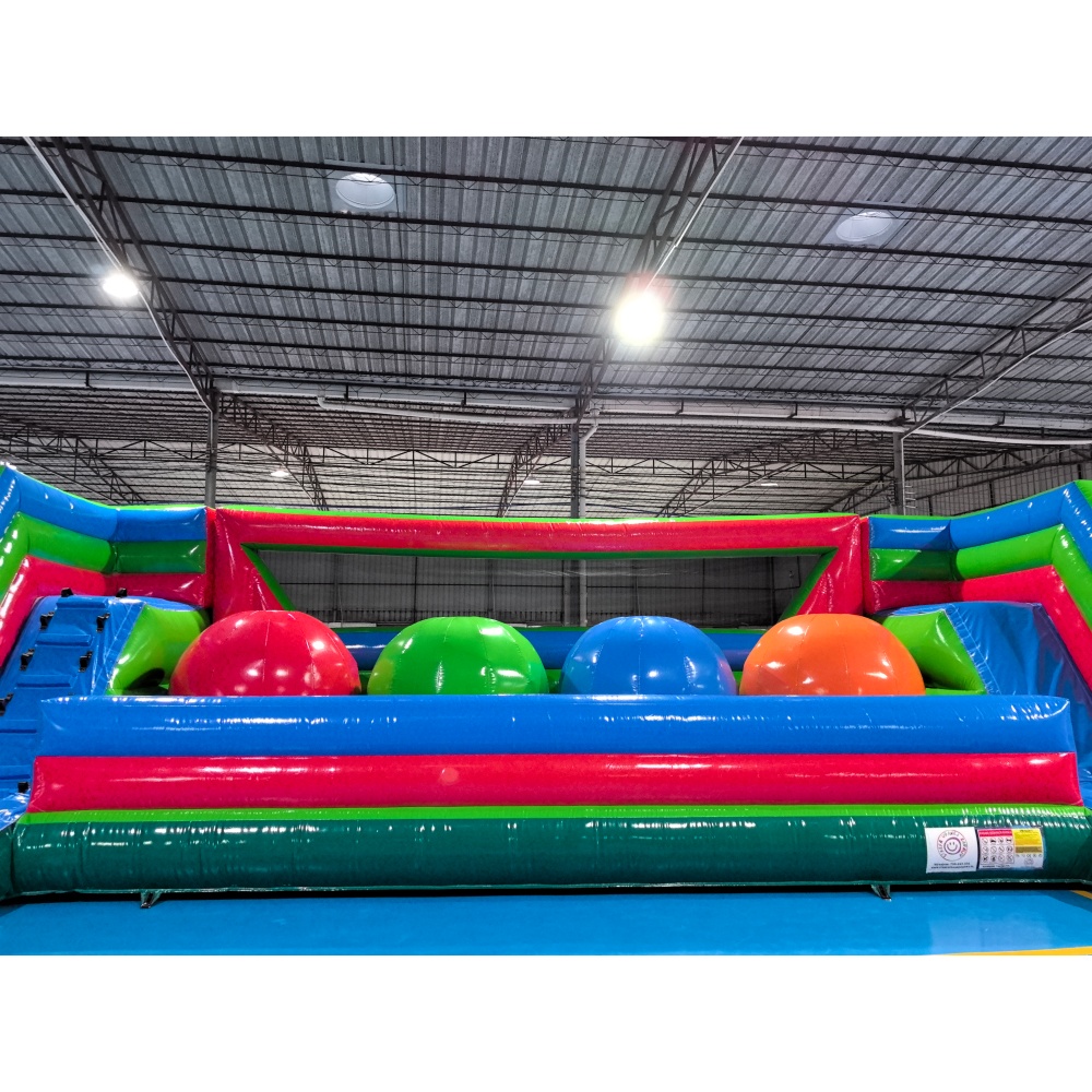 สนามกีฬาเป่าลมสำหรับเด็ก ใช้ได - Kids Outdoor Obstacle Course บทวิจารณ์และราคา