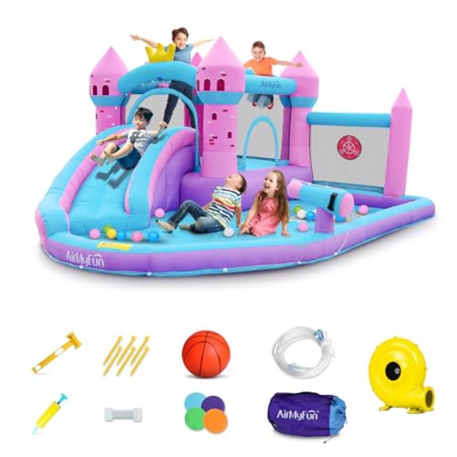สไลเดอร์น้ำเป่าลมสำหรับเด็กอาย - Kids Outdoor Bounce House บทวิจารณ์และราคา