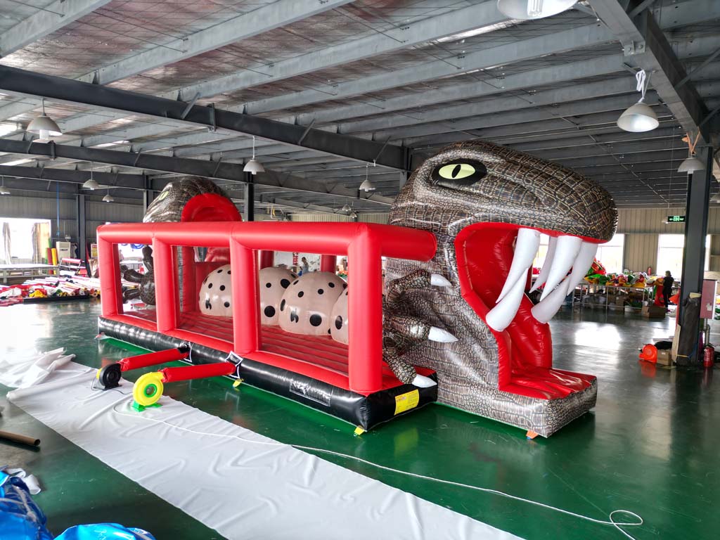เครื่องเล่นเป่าลมแบบมีสิ่งกีดข - Kids Outdoor Obstacle Course บทวิจารณ์และราคา