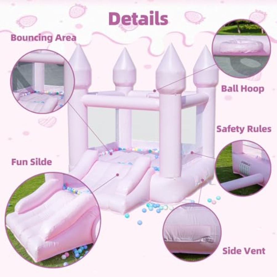 บ้านลม PVC สำหรับเด็กอายุ 3-6  - Kids Outdoor Bounce House บทวิจารณ์และราคา