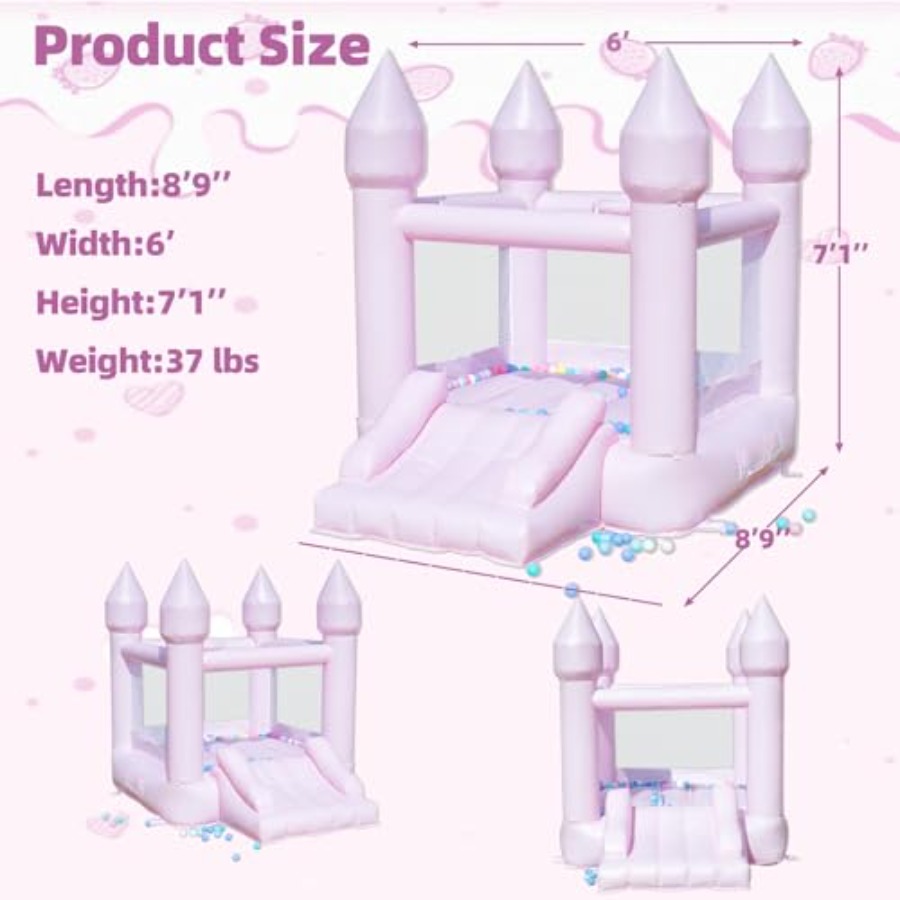 บ้านลม PVC สำหรับเด็กอายุ 3-6  - Kids Outdoor Bounce House บทวิจารณ์และราคา