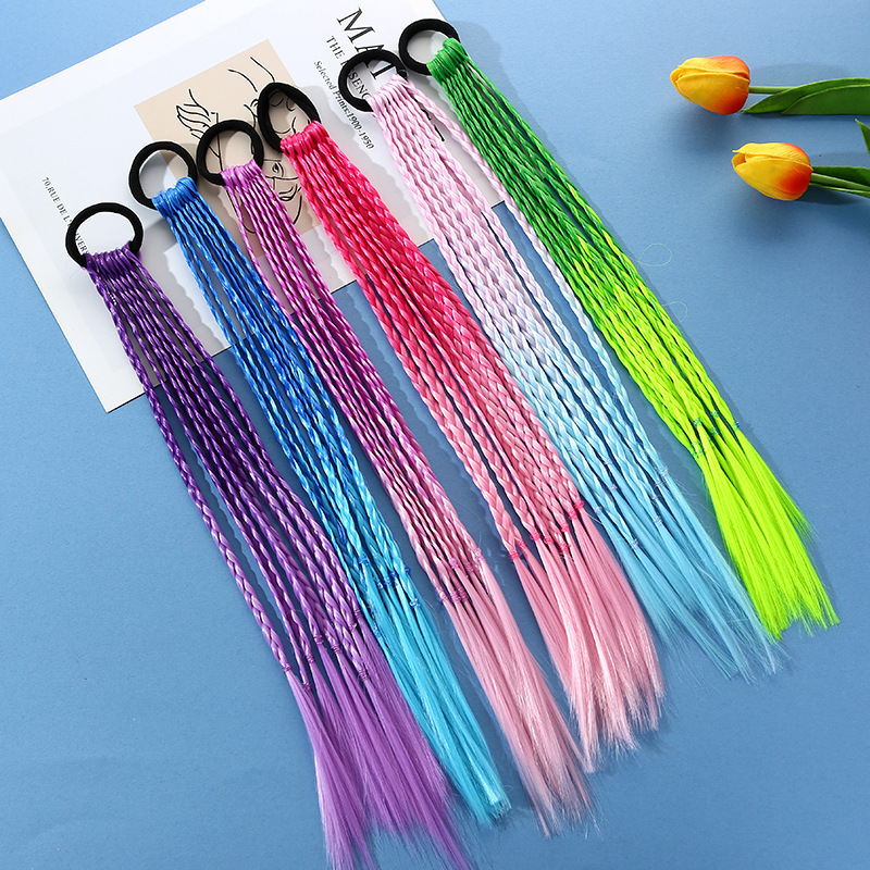1 PCS ใหม่หญิงสีสัน Wigs ผมหาง - Kids Outdoor Decor บทวิจารณ์และราคา